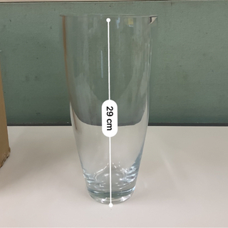 新品　ガラス製　花瓶　透明　生花　花入　華入れ　高さ約30cm ...