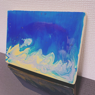 ocean earth 』✨⭐️ 宇宙の流れ星を使用した流星アートになります✨