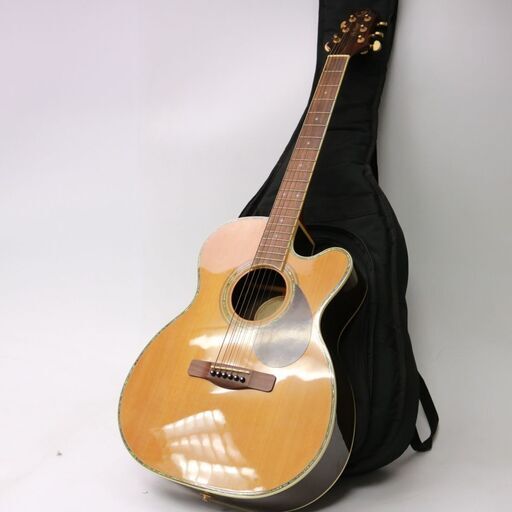 店484) Greg Bennett グレッグ ベネット OM8CE OM-8CE エレキアコースティックギター エレアコ ソフトケース付き