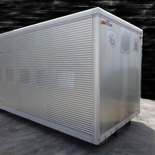 約4.1坪／外寸長さ630cm、アルミバン、コンテナ、車箱、横ドア！ 近県配送 約4.1坪／外寸長さ630cm、アルミバン、コンテナ、車箱、横ドア