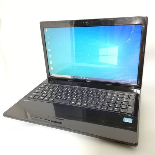 Windows10 中古動作良品 15型ワイド NEC VJ24LF-H ノートパソコン 第3世代 Core i3 4GB 500G DVDマルチ 無線 カメラ テンキー Office