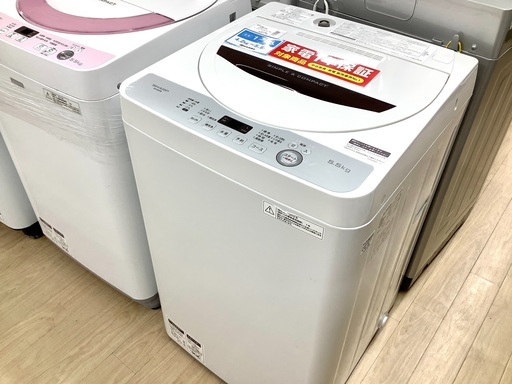 1年保証付！2018年製 SHARP(シャープ)の全自動洗濯機