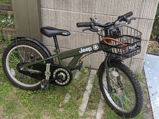 Jeep 子供用自転車18インチ (桜むぎ) 茨木の自転車の中古あげます 