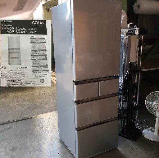 大容量 冷蔵庫【AQUA】 アクア 容量415L 2015年製　５ドア