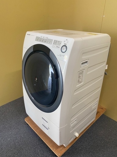 受け渡し者決定　三連休のみこの価格！SHARP シャープ ドラム式洗濯乾燥機 ES-S7C-WL 2019年製