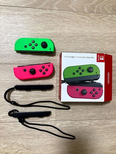 Nintendo switch本体(保証書・箱つき美品) + joy con×2 (計4本） +