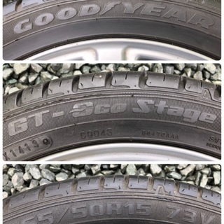 タイヤ、ホイール GOODYEAR GT-Eco Stage 165/50R15 DUNLOP PRD S7II 