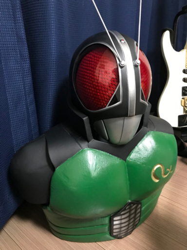 ☆ 未使用 仮面ライダー BLACK RX アトラク 1/1 マスク ブラック