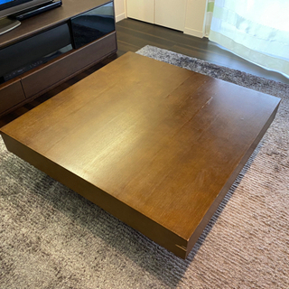 センターテーブル ローテーブル 木製 正方形 