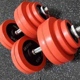 IROTEC（アイロテック） ラバー ダンベル 60KG セット （片手