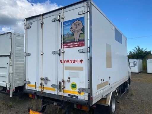 横扉付【希少】2トン冷凍冷蔵 幅188ｃｍ長さ450ｃｍ高さ216ｃｍ コンテナ 物置 倉庫 アルミ箱 格安提携先運送会社あり　北海道月形町発