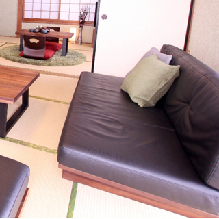 本革ソファー　レザーウッドII ロータイプ　1600