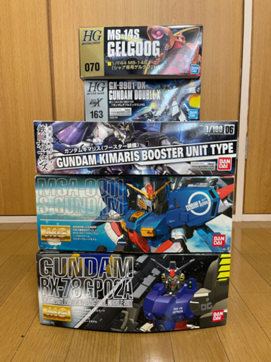 値下げ ガンプラ5種  新品 未組み立て品
