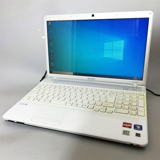 Windows10 中古良品 15.5型 SONY VAIO VPCEE26FJ ノートパソコン AMD AthlonII 4GB DVDRW 無線LAN WiFi カメラ Office済