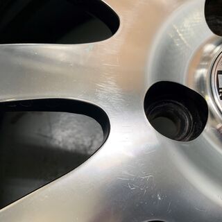 軽自動車★MAK　17×5.5J　4H100　＋45　タントカスタム　ワゴンR　ムーブ　ブラック/ポリッシュ　ブレ・曲がりなし 