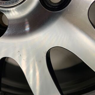 軽自動車★MAK　17×5.5J　4H100　＋45　タントカスタム　ワゴンR　ムーブ　ブラック/ポリッシュ　ブレ・曲がりなし 