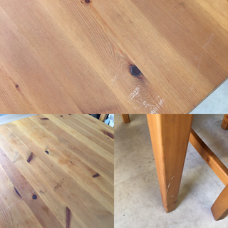 ナチュラル ダイニングテーブル 4人掛け 木目 カントリー