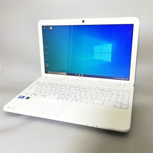 新品高速SSD ホワイト Windows10 ノートパソコン 中古美品 15型 東芝 dynabook T452/33HWY Celeron 847 4GB DVDマルチ 無線 Office