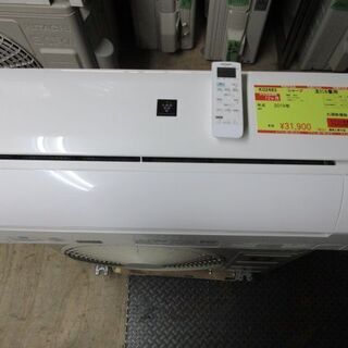 K02483　シャープ　中古エアコン　主に6畳用　冷2.2kw ／ 暖2.5kw