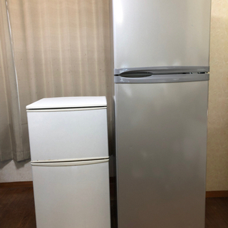 冷凍冷蔵庫　2013年製227ℓ、2005年製82ℓ 合計2台。