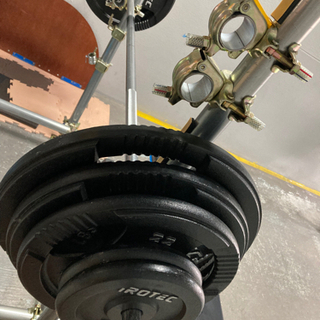 バーベル&ダンベルシャフト プレート140kg フラットベンチ付き