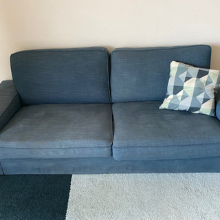 イケア 3人掛けソファ KIVIK/シーヴィク 色ダークブルー