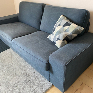 イケア 3人掛けソファ KIVIK/シーヴィク 色ダークブルー