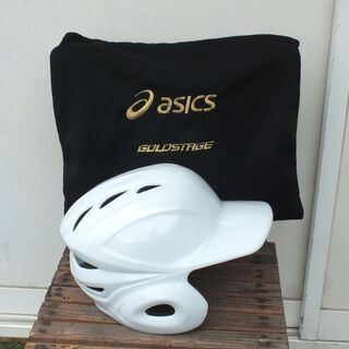 asics 硬式用ヘルメット BPB14S 白 Lサイズ