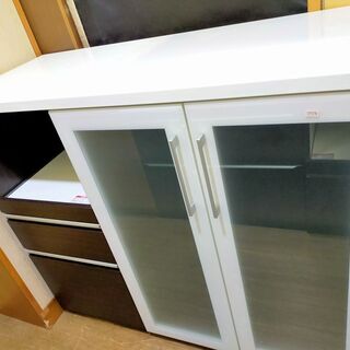 ニトリ キッチンカウンター 食器棚 幅約120cm 高さ101cm 収納