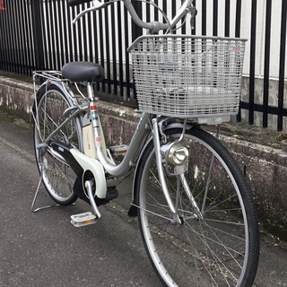 ＜動作＞ヤマハPAS・電動アシスト自転車・3段変速・26インチ・シルバー・整備・お手入れ済・不要自転車無料引取りあり