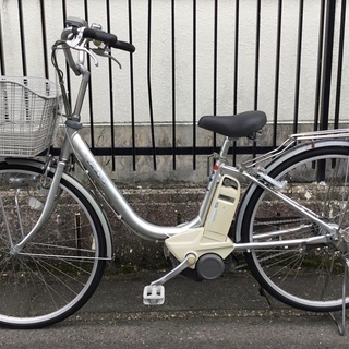 ＜動作＞ヤマハPAS・電動アシスト自転車・3段変速・26インチ・シルバー・整備・お手入れ済・不要自転車無料引取りあり