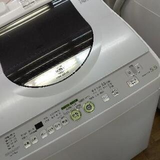 J013 早い者勝ち！ ☆3ヶ月保証☆5.5K/3K洗濯乾燥機☆SHARP ES-T550G-W 