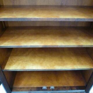 北海道民芸家具 書棚 本棚 クラレインテリア 飛騨家具 天然木 北海道ブランド 焼印有 樺材 サイドボード 飾り棚 ブックシェルフ 苫小牧西店