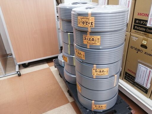 【VVFケーブル販売中！】富士電線等、VVFケーブルを販売中！