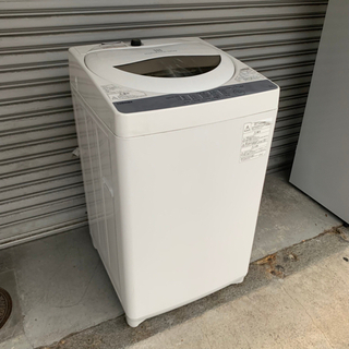 #5694 東芝 全自動洗濯機 5kg AW-5G6 W 2018年製