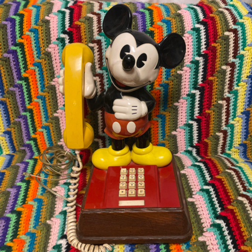 ミッキーマウス　電話機　ビンテージ