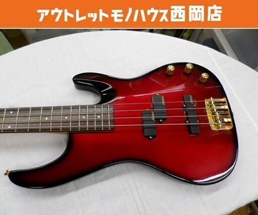 アリアプロⅡ エレキベース マグナシリーズ 全長113.5cm 赤系 ソフトケース付き Aria ProⅡ MAGNA Series 札幌 西岡店