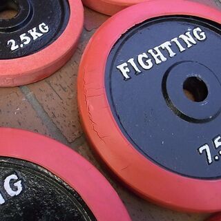 ファイティングロード ラバー バーベル/ダンベル100kgセット 総額35,821円のセットです！