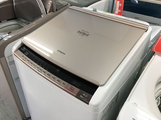 配送設置込み　日立9.0K洗濯乾燥機　DDモーター　2019年製　分解クリーニング済み