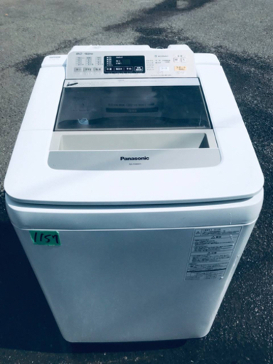 ‼️8.0kg‼️1157番 Panasonic✨全自動電気洗濯機✨NA-FA80H1‼️