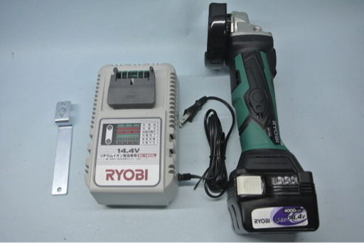 リョービ充電式ディスクグラインダ未使用品!