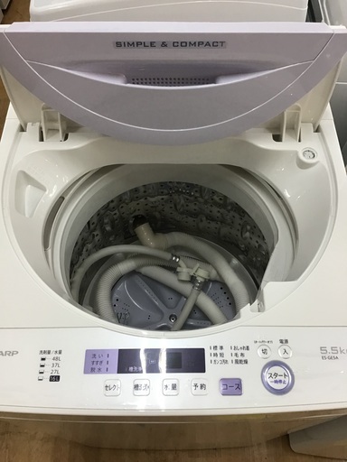 トレファク神戸新長田】SHARPの5.5kg全自動洗濯機です【取りに来れる方 ...