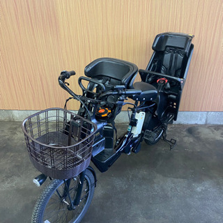 オリジナルイラスト[3人乗り‼︎電動自転車] Panasonic ギュット 