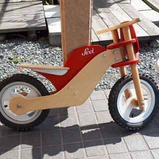 【ネット決済】木製　足こぎ自転車