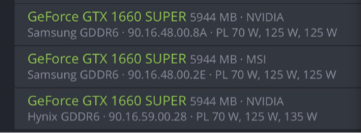 nvidia gtx1660super 3枚