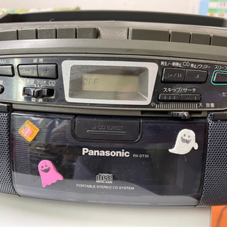 Panasonic CD ダブルカセットデッキプレイヤー