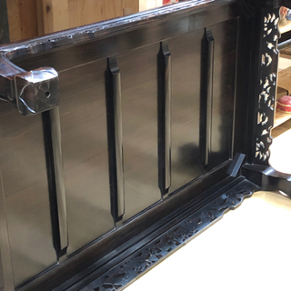 新入荷‼︎   縞黒檀　座卓　ローテーブル　団欒　高級　お買得‼︎   約 90×151×36cm   現品限り