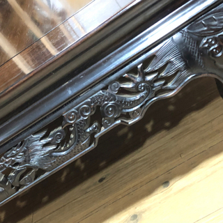新入荷‼︎   縞黒檀　座卓　ローテーブル　団欒　高級　お買得‼︎   約 90×151×36cm   現品限り