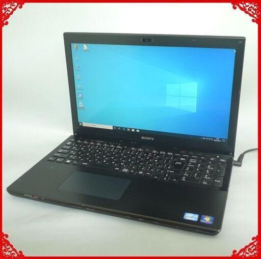 ブラック ノートパソコン 中古美品 フルHD 15.5型 SONY VAIO SVS1513AJ 第3世代 Core i5 8GB DVDRW 無線 Bluetooth Windows10 Office