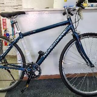 ♤﻿K)自転車 クロスバイク 新古車 ブルー 21段変速
